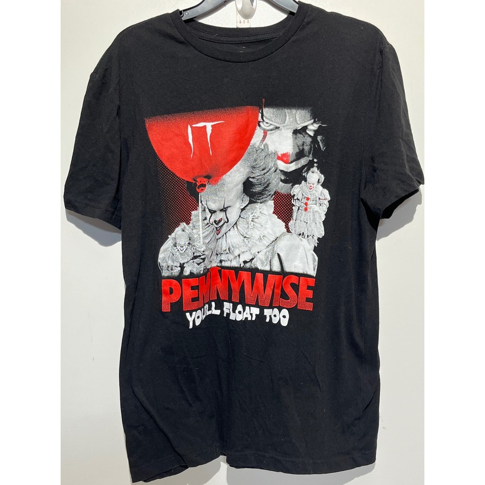 Hybrid Apparel IT Pennywise Youll Float Too Black Graphic Tee Shirt Mens Medium